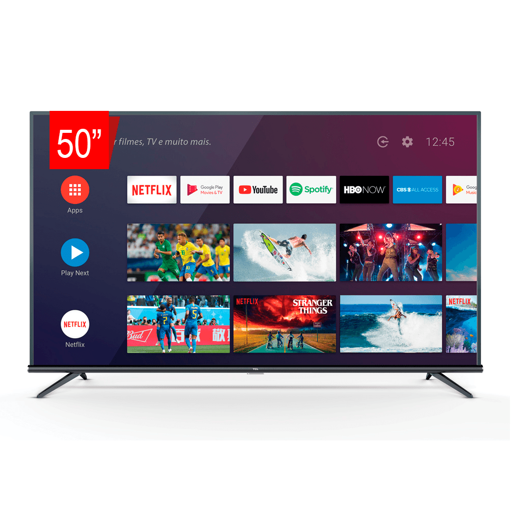 Televisor TCL android 50″ 4k control de voz/ Televisión/ Tv