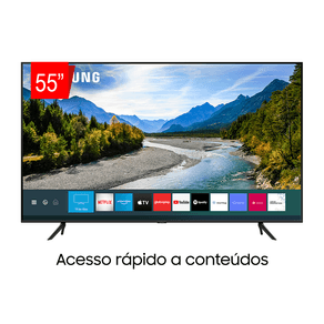 Samsung Smart TV QLED 4K 55Q60T, Pontos Quânticos, Borda Infinita, Alexa built in, Modo Ambiente Foto, Controle Único, Visual Livre de Cabos. GO - 43968