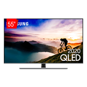 Samsung Smart TV QLED 4K 55Q70T, Pontos Quânticos, HDR, Borda Infinita, Alexa built in, Modo Ambiente 3.0, Controle Único, Visual Livre de Cabos. GO - 43969