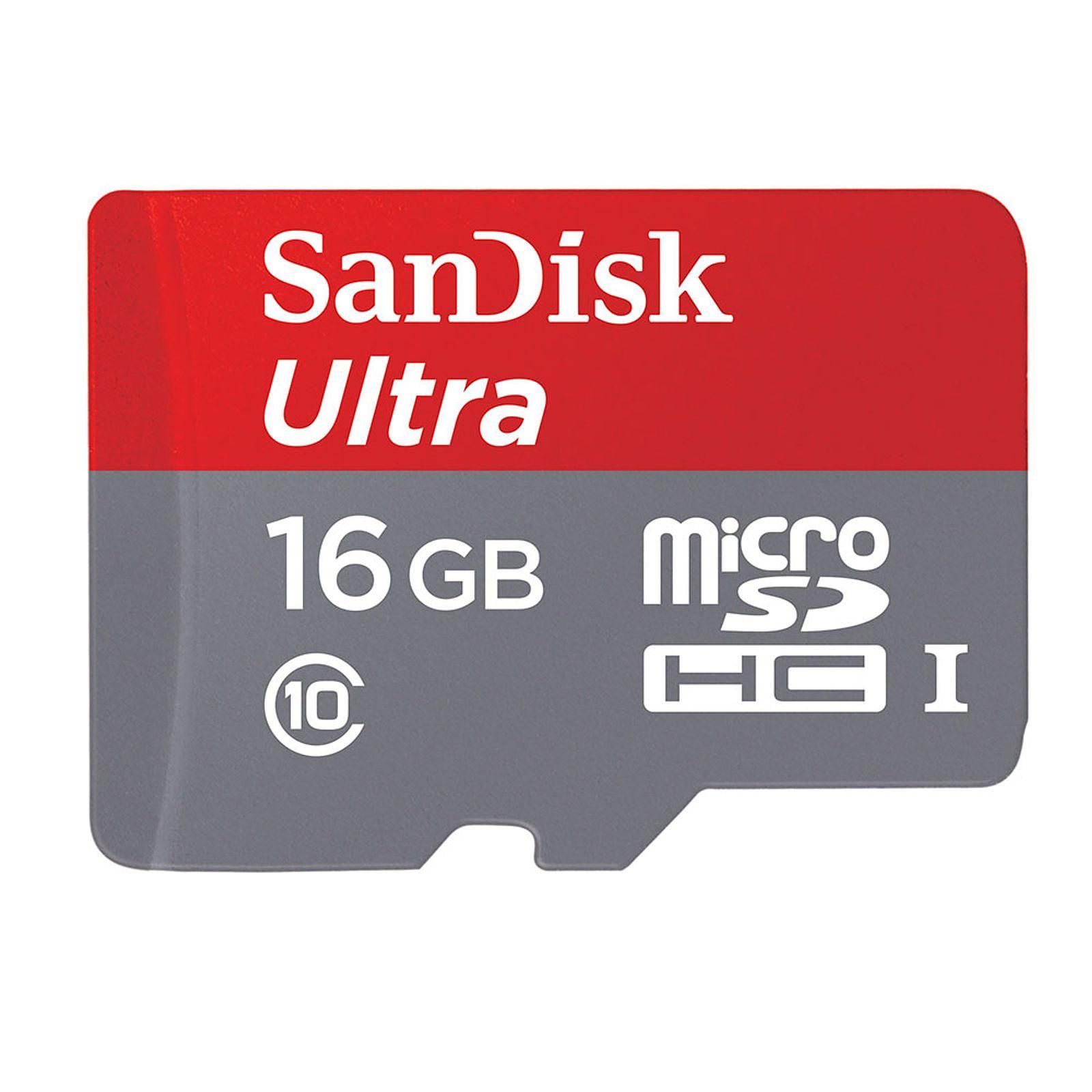Cartão Micro Sd Sandisk 16gb Profissional Classe 10 Ultra Até 98MB