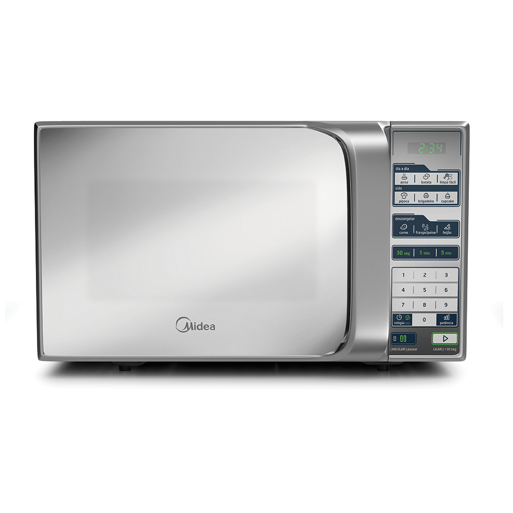 Micro-ondas Midea 20 Litros MTFS22 Prata Espelhado 220V - Fujioka