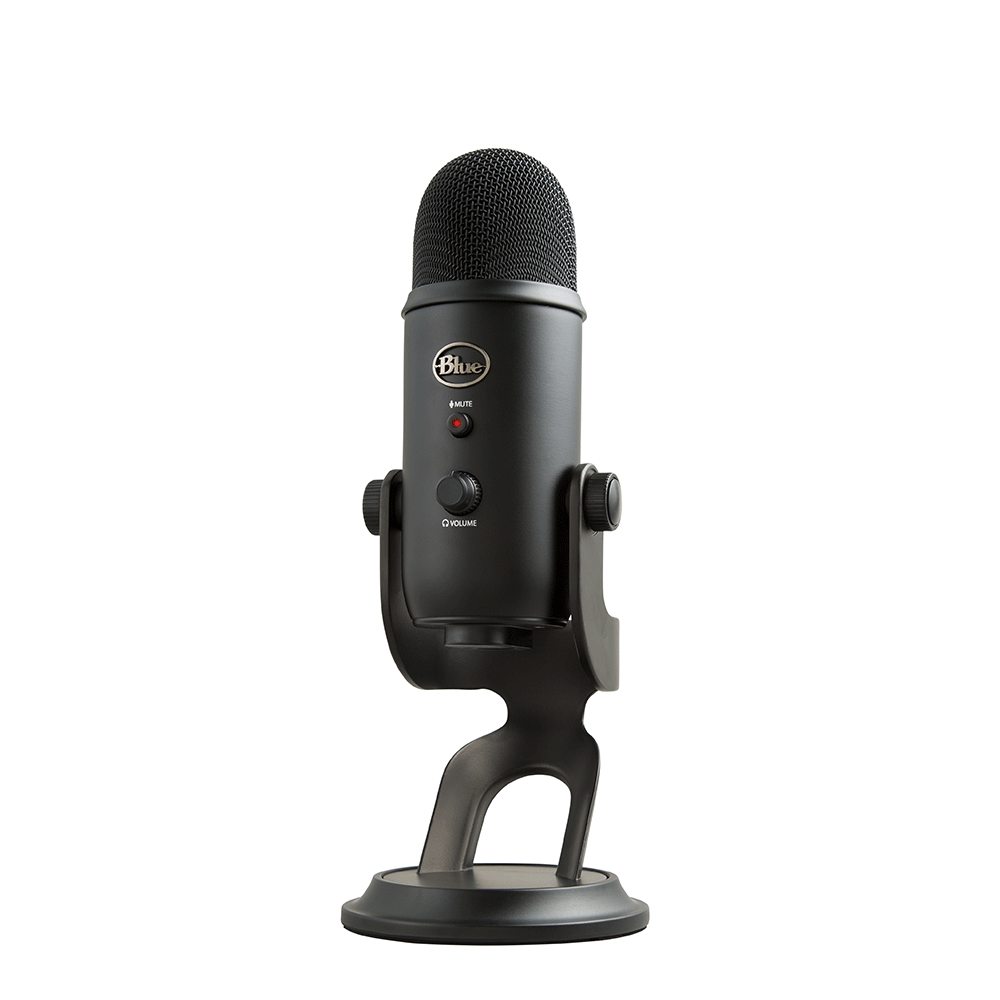 Blue yeti ブラックアウト Microfone Blue Yeti, Condensador USB Preto - Fujioka Distribuidor