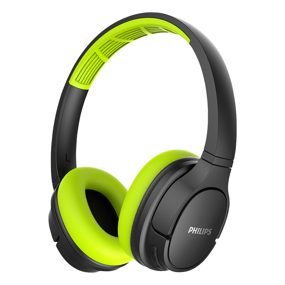 Fone de Ouvido Philips Wireless Verde e Preto - TASH402LF/00
