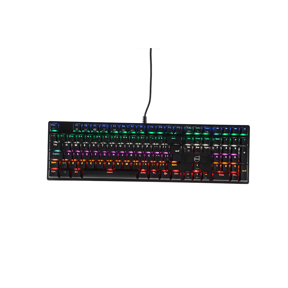 Teclado Mecânico Dazz Rapid Fire FPS PRO, Teclas iluminadas