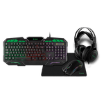 Kit Xzone Gamer 4 EM 1 GTC-02, iluminação LED, Mouse 3200dpi