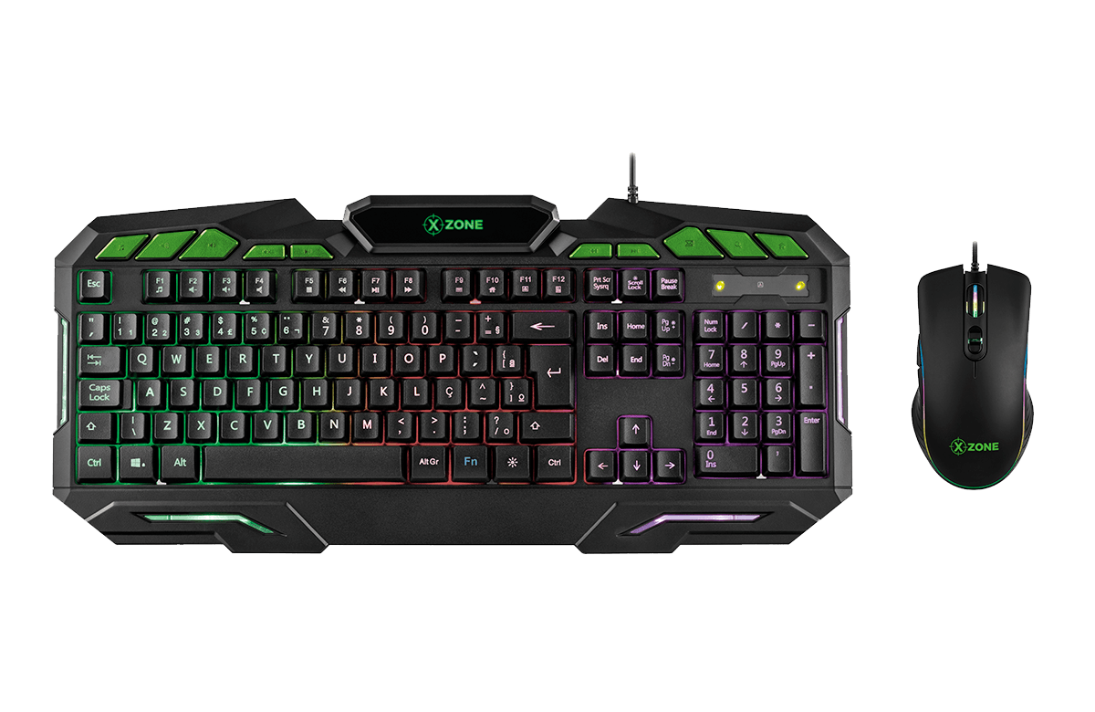 Kit Gamer Teclado Mouse Headset Mouse Pad - XZONE GTC-02