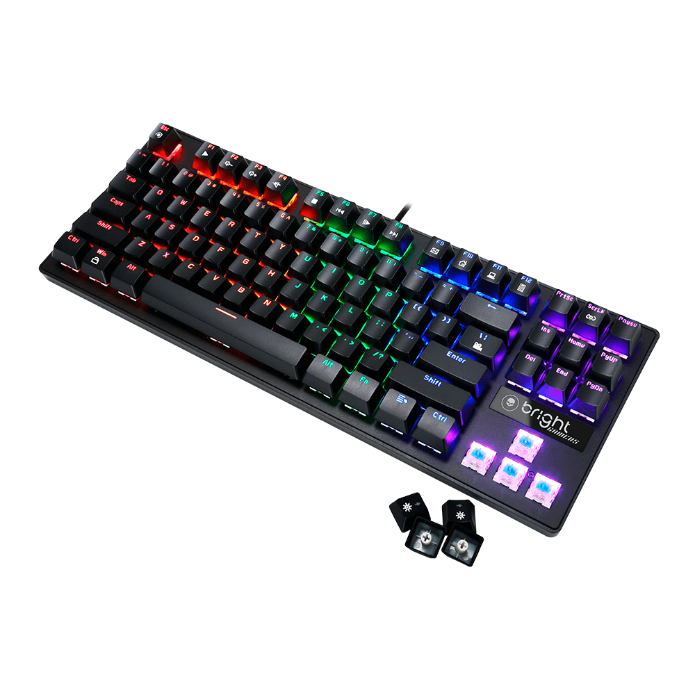 Teclado Mecânico Bright Gamer Compact - GTC559 | Preto Artigo