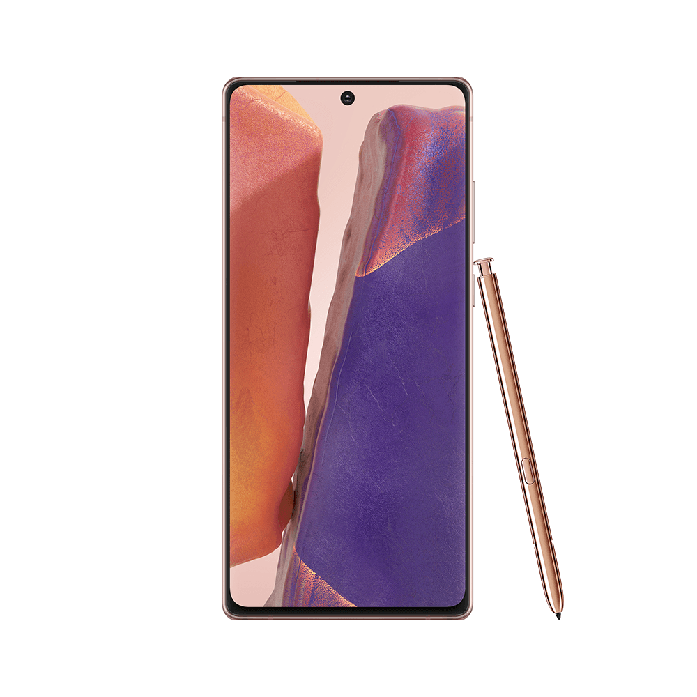Smartphone Samsung Galaxy Note 20, Caneta S-Pen, câmera tripla