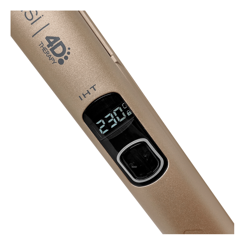 Chapinha / Prancha GA.MA Italy Sensi 4D IHT Cinza / Dourado Bivolt