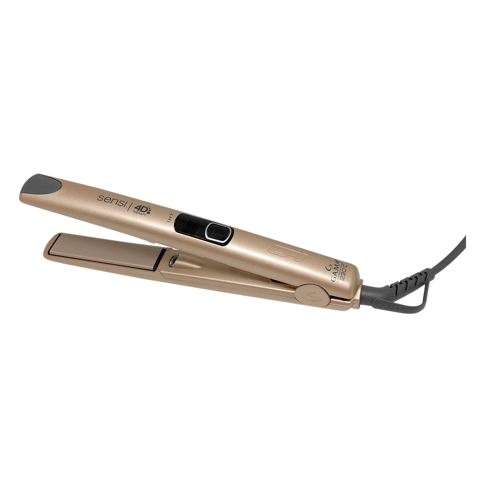 Chapinha / Prancha GA.MA Italy Sensi 4D IHT Cinza / Dourado Bivolt