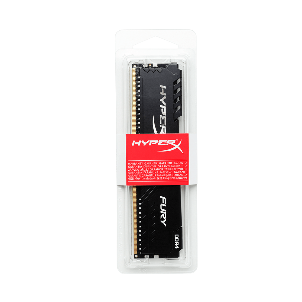 HyperX FURY DDR4 2666 8GB ×2 Memória Kingston HyperX FURY 8GB (2x4GB) 2666Mhz DDR4 CL15 Black