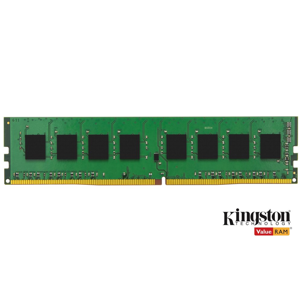 Memória Kingston de 4GB DIMM DDR4 2400Mhz 1,2V 1Rx16 para desktop