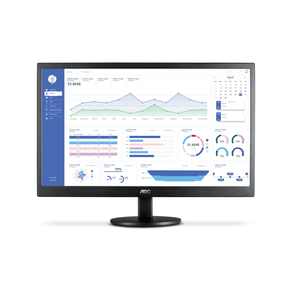 Monitor AOC 18,5 LED, VGA e HDMI - E970SWHNL Série 70 | Preto DF - 266060 Monitor AOC 18,5 LED, VGA e HDMI - E970SWHNL Série 70 | Preto DF - 266060