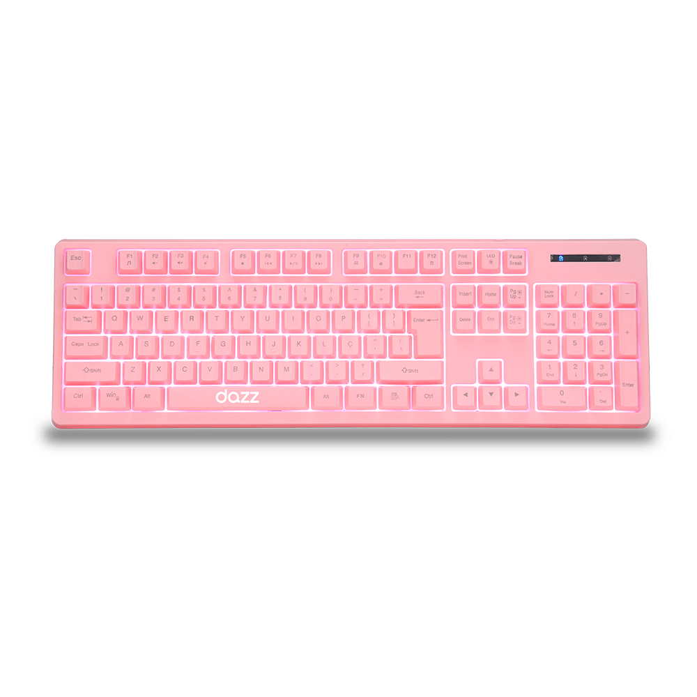 Combo Gamer Dazz Série M 4 em 1, Teclado + Mouse + Mousepad +