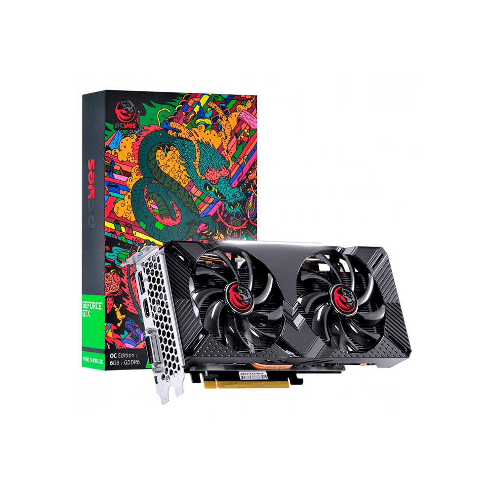 Placa de Vídeo Pcyes Nvidia GeForce GPU GTX 1660 OC 6GB GDDR5