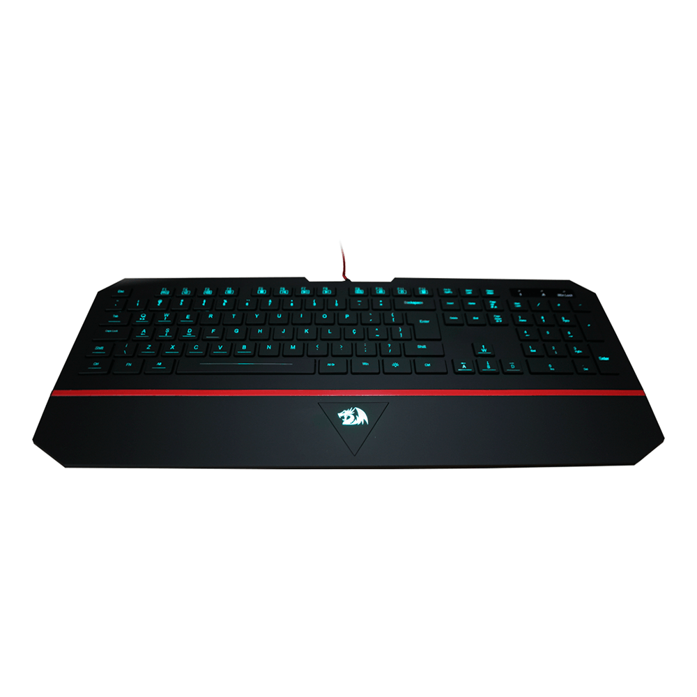 kirarin② Teclado Gamer Redragon Slim Iluminado Karura K502 RGB ABNT-2 Preto