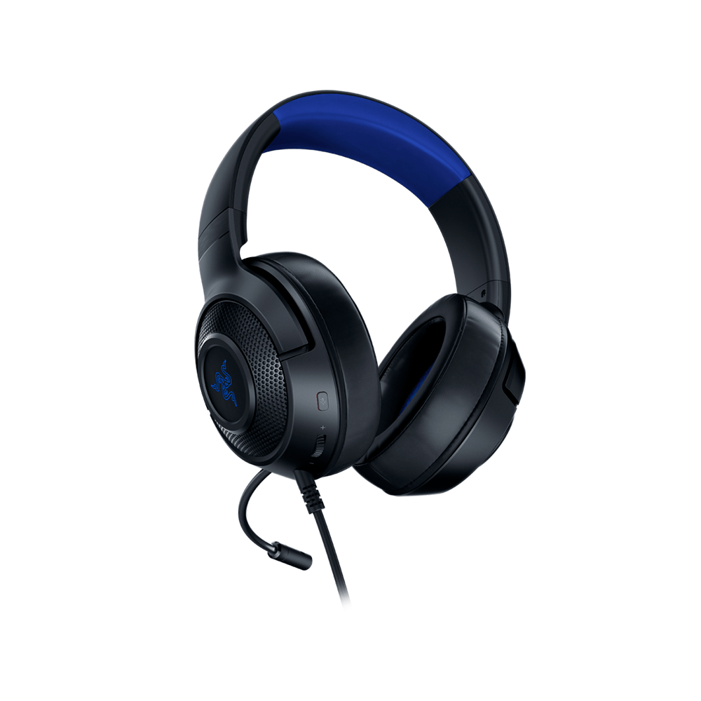 Headset Razer Gamer Kraken X For Console | Preto / Azul - Fujioka