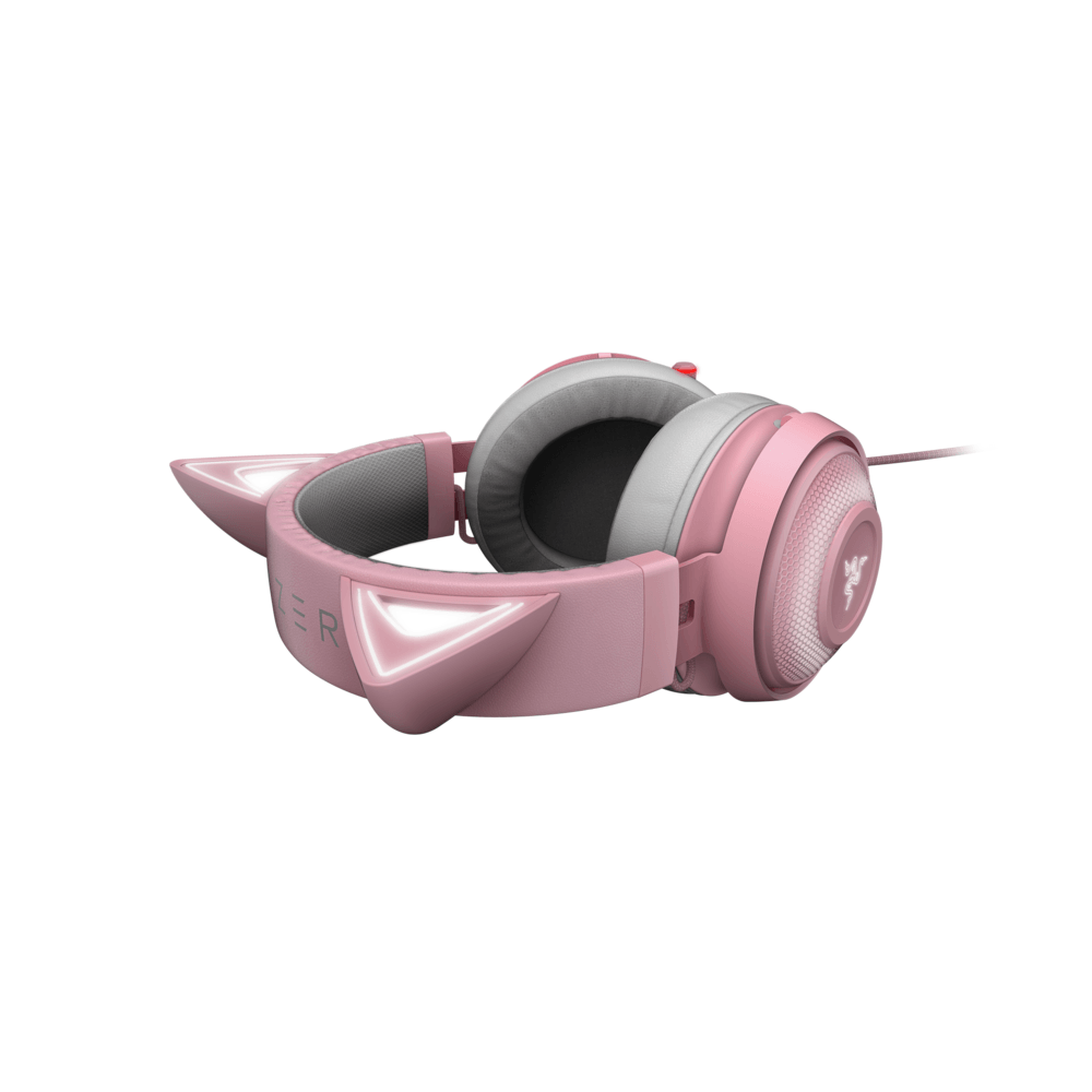 Headset Razer Gamer Kraken Kitty Chroma Quartz USB | Rosa