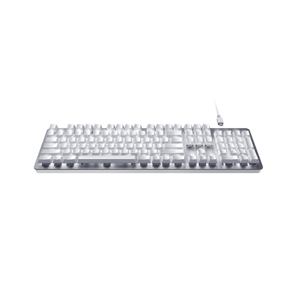 Teclado Razer Gamer Pro Type Wireless | Branco - Fujioka Distribuidor