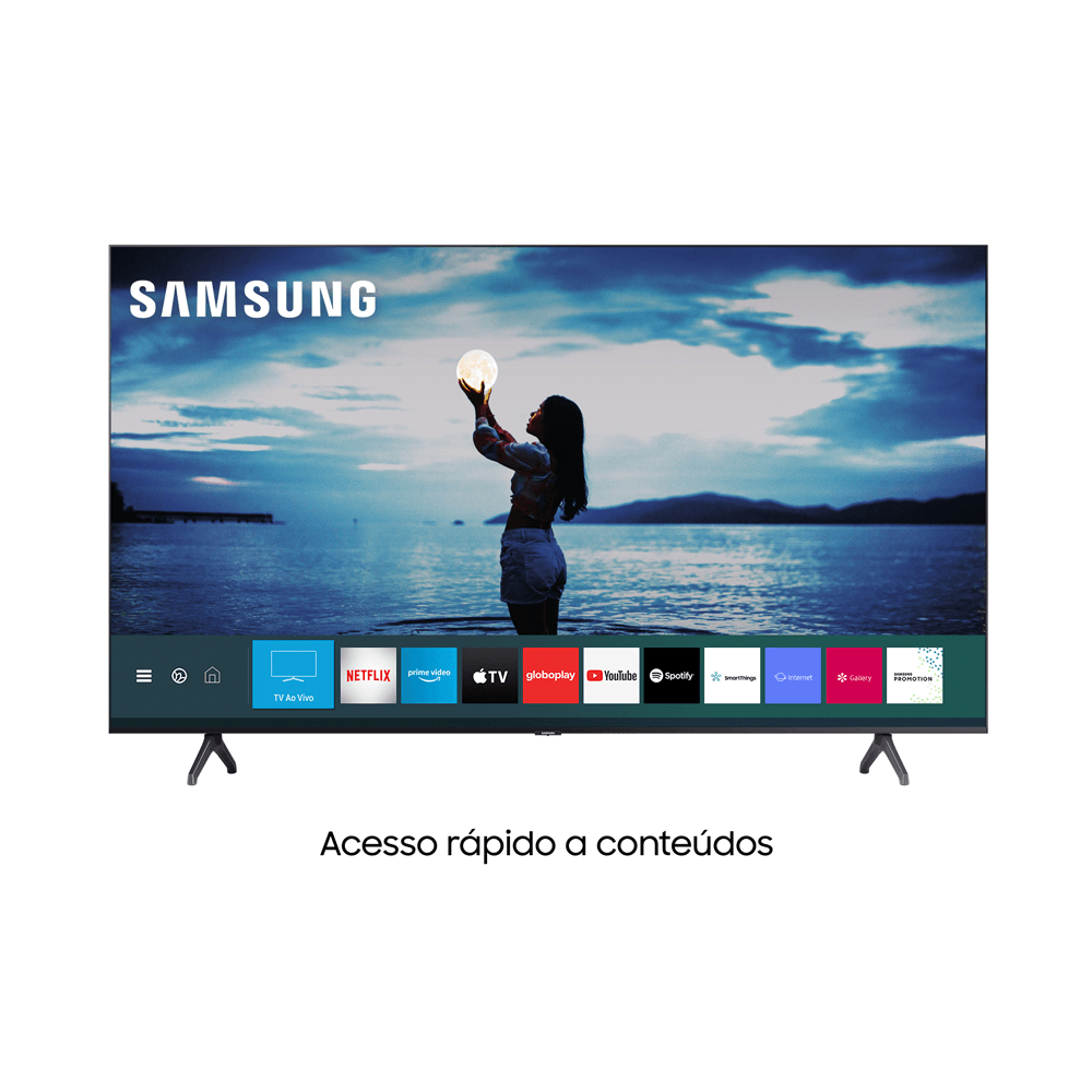 Samsung Smart TV Crystal UHD 50TU7020 4K, Design sem Limites, Controle ...