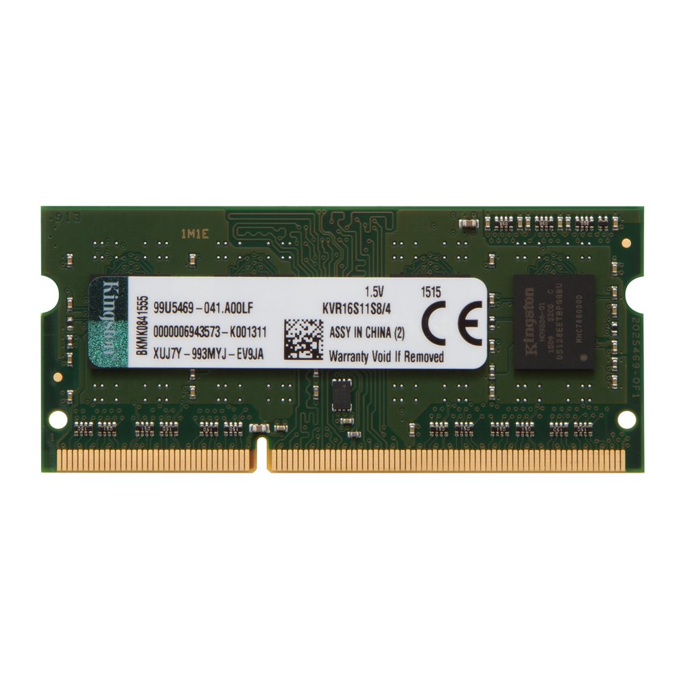 Memória Kingston de 4GB SODIMM DDR3 1600Mhz 1,5V 1Rx8 para