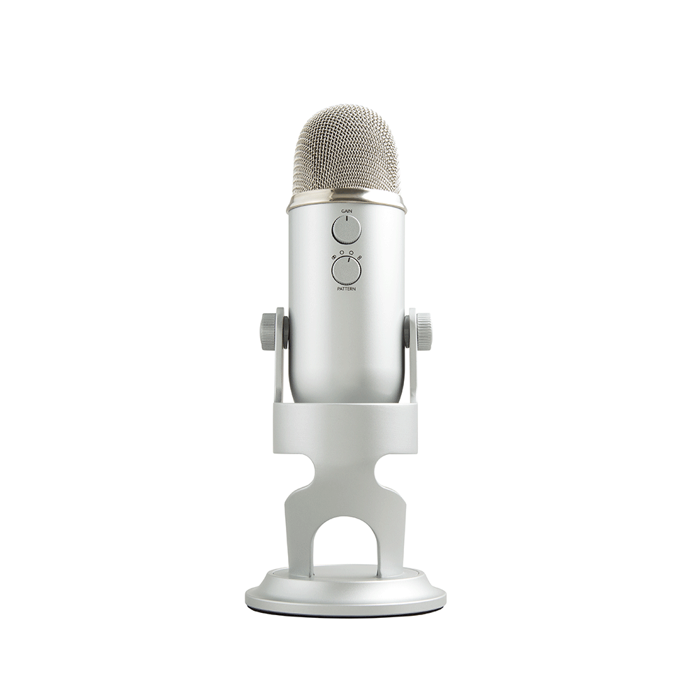 Blue Yeti ホワイト Microfone Blue Yeti, Condensador USB Prata - Fujioka Distribuidor