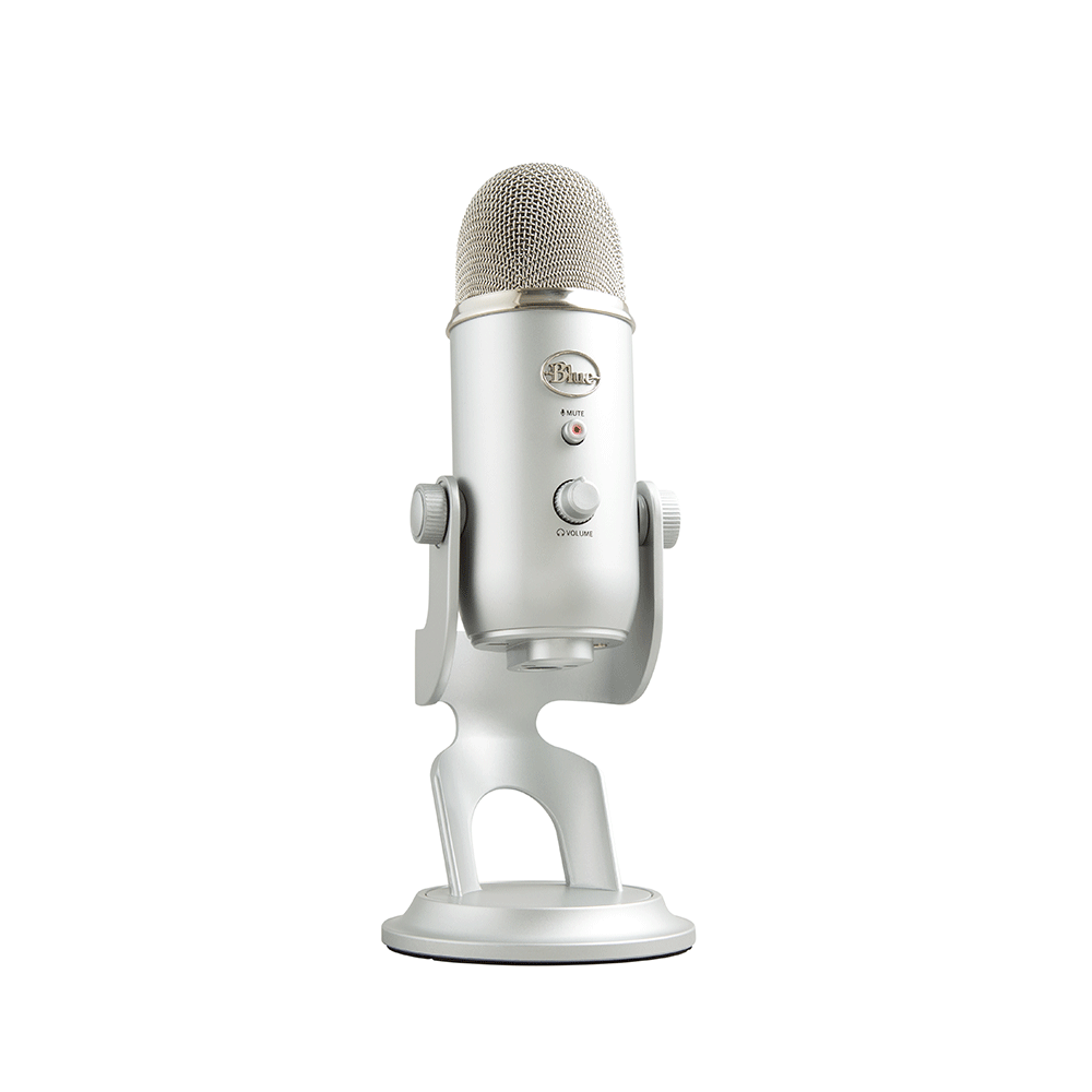 Microfone Blue Yeti, Condensador USB Prata - Fujioka Distribuidor