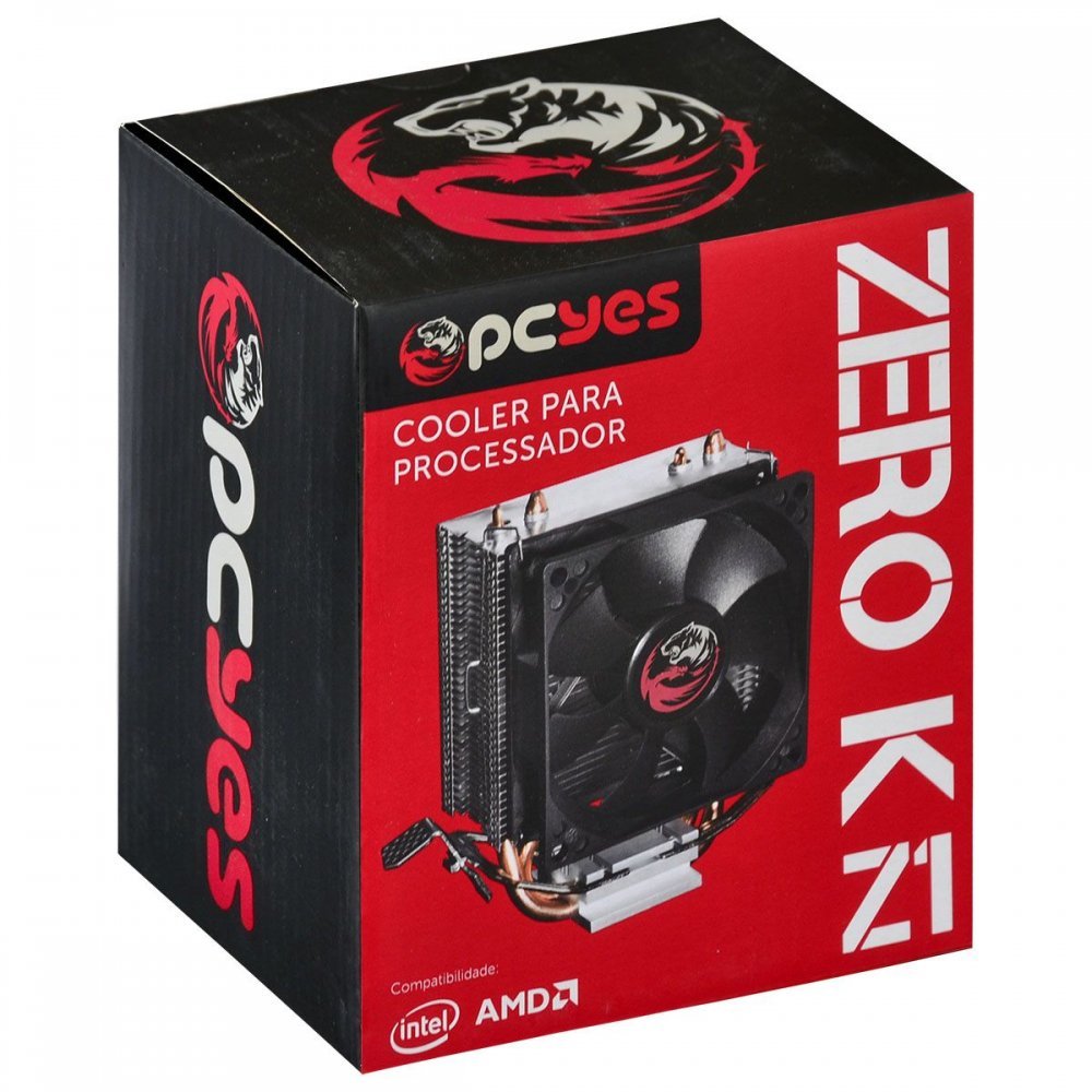 Cooler Pcyes para Processador KZ1 Intel e AMD - TDP 95W - Fujioka