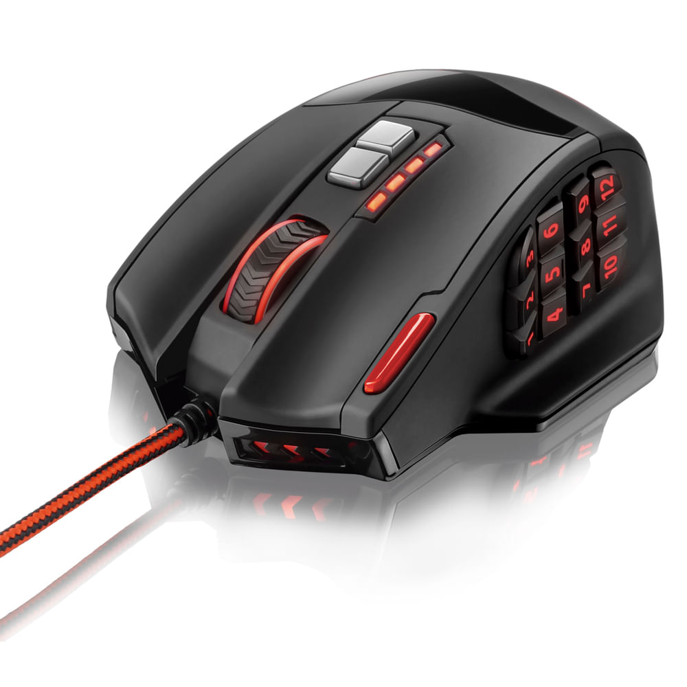 Mouse Multilaser MO206 Gamer 4000dpi - Fujioka Distribuidor