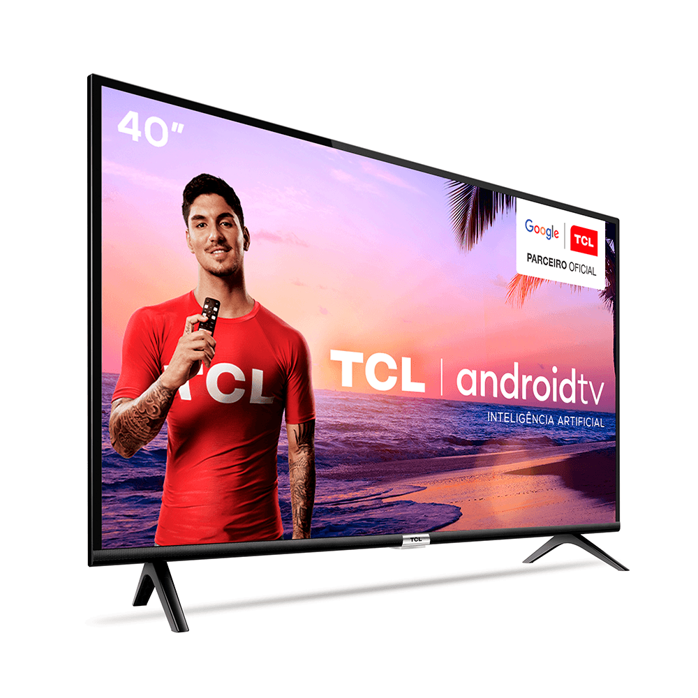 Smart TV Led 40 TCL 40S615 FHD Android Controle Remoto com