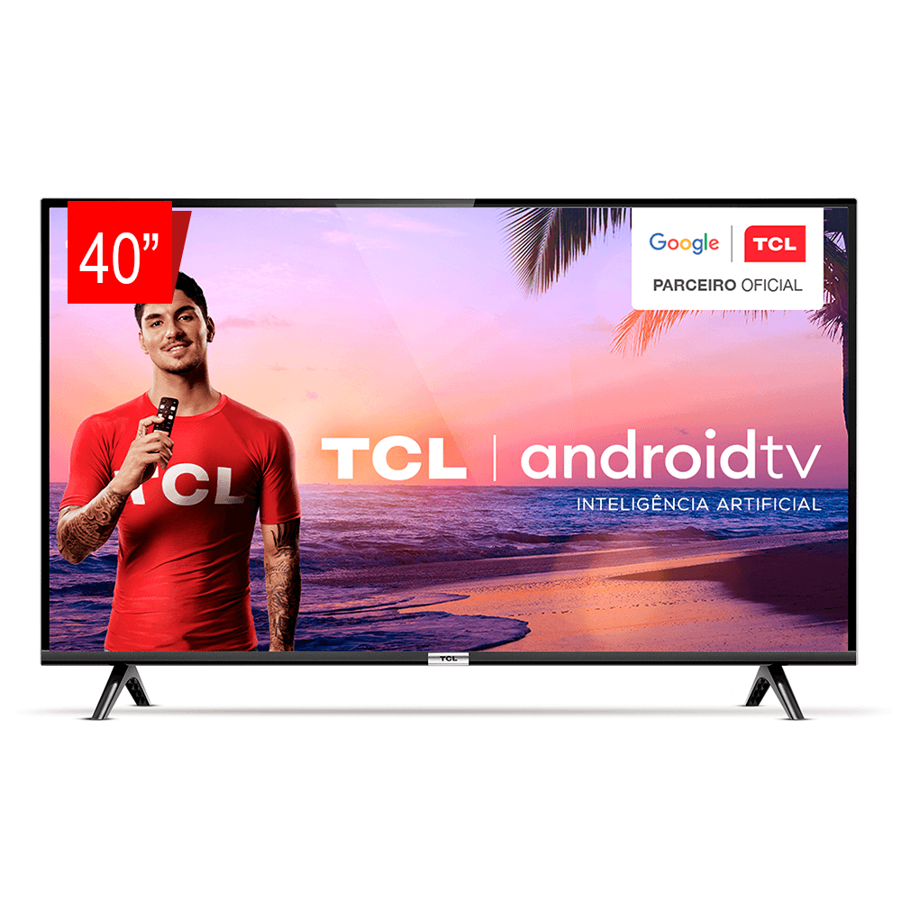 Smart TV LED TCL 40" Full HD S6500, Android TV, Bluetooth, Controle ...