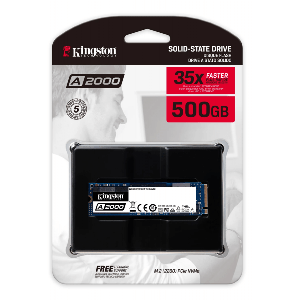 SSD Kingston A2000 PCIe NVMe | 500GB - Fujioka Distribuidor