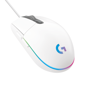 Mouse Logitech G203 LIGHTSYNC RGB para jogos de 6 botões, 200 - 8.000 DPI Branco DF - 581618