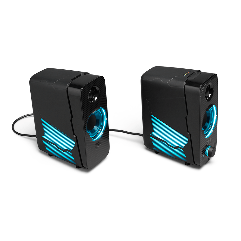 Alto-falantes JBL Quantum Duo | Preto - Fujioka Distribuidor