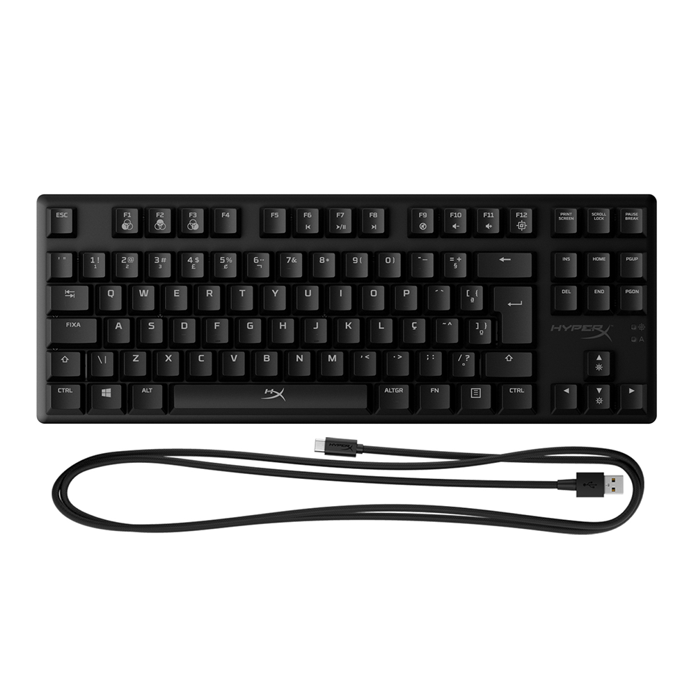 K-POP・アジア RT-5046 Teclado Gamer Hyperx Alloy Origins Core Aqua Preto - Fujioka