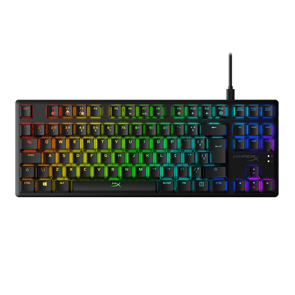 K-POP・アジア RT-5046 Teclado Gamer Hyperx Alloy Origins Core Aqua Preto - Fujioka