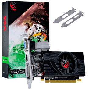 Placa de Vídeo PCYES NVIDIA Geforce GT 730 4GB GDDR5 64 Bits Low Profile com Kit Incluso, PA7304DR564LP DF - 59745 Placa de Vídeo PCYES NVIDIA Geforce GT 730 4GB GDDR5 64 Bits Low Profile com Kit Incluso, PA7304DR564LP DF - 59745
