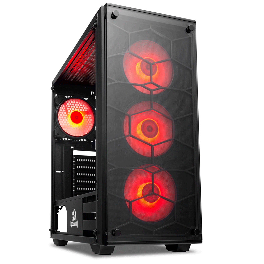 Gabinete Redragon Gamer Wheeljack GC-606BK-RGB Preto - Fujioka