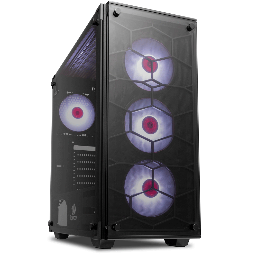 Gabinete Redragon Gamer Wheeljack GC-606BK-RGB Preto - Fujioka