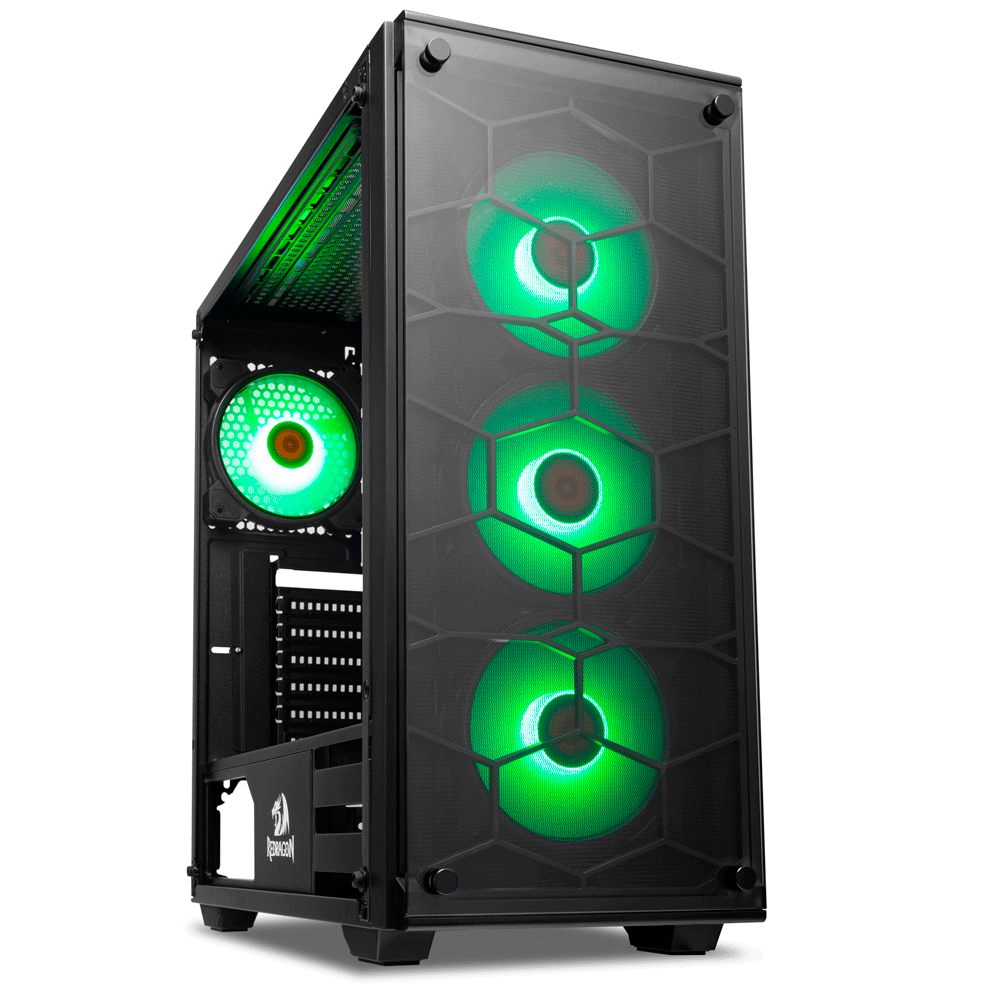 Gabinete Redragon Gamer Wheeljack GC-606BK-RGB Preto - Fujioka