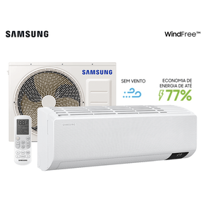 Ar Condicionado Samsung Split Inverter WindFree 12.000 Btus, Quente e Frio, Sem Vento, AR12TSHCBWKNAZ | 220V DF - 198887