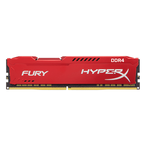 Memória Gamer Hyperx Fury Red DDR4 8GB 3200 CL18 288-Pin DIMM - HX432C18FR2/8 DF - 59772