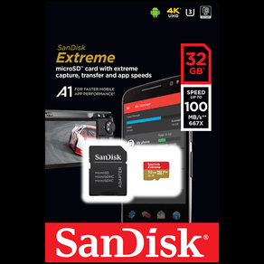 Cartão MicroSD Sandisk Extreme 32GB DF - 278449