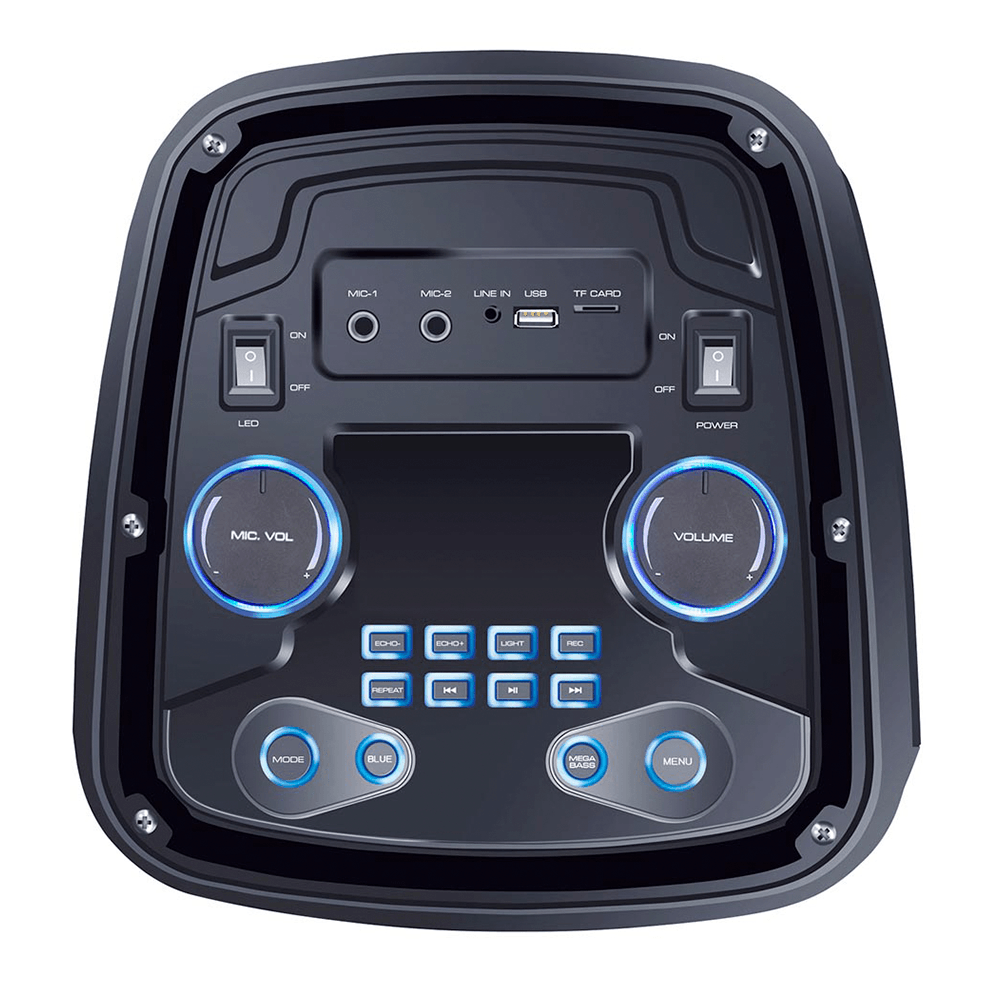 Caixa de Som Pulse SP359, Potência de 1000W, Luzes de LED Bivolt