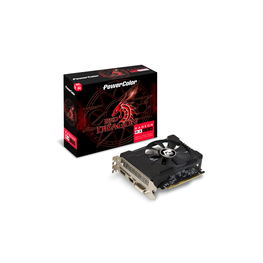 Placa de Vídeo PowerColor, Red Dragon AMD Radeon RX 550, 4GB GDDR5 ...
