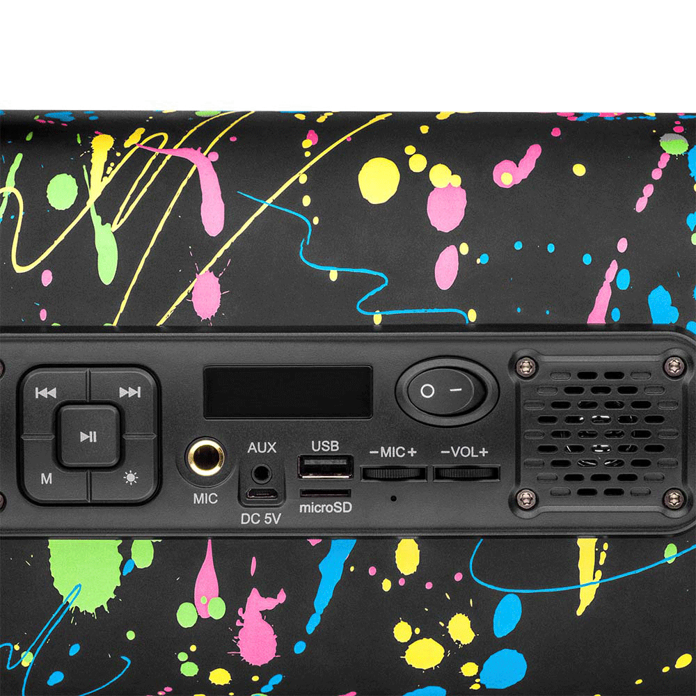 Caixa de Som Portátil Pulse Bazooka Paint Blast 2 SP362 com