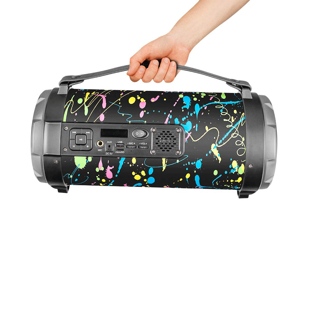 Caixa de Som Portátil Pulse Bazooka Paint Blast 2 SP362 com