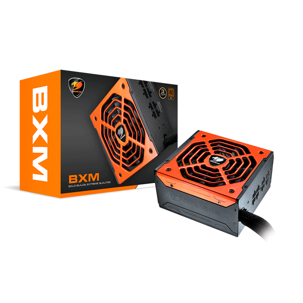 Fonte Cougar 700W Modular 80 Plus Bronze BXM700 Preto / Laranja