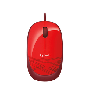 Mouse USB Logitech M105 com fio Vermelho DF - 582118