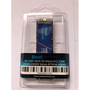 SSD M2 Best Memory, SATA III, 6Gb/s , 535MB/s para leitura e 435MB/s para gravação - BT-M2P 240GB GO - 801017